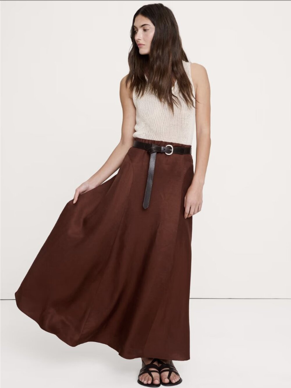 Banana Republic Linen Maxi Skirt